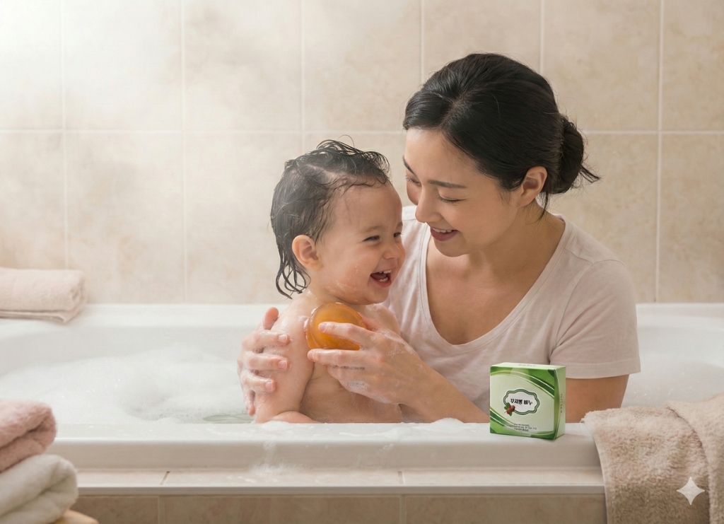 아이도 쓰는 순한 비누
